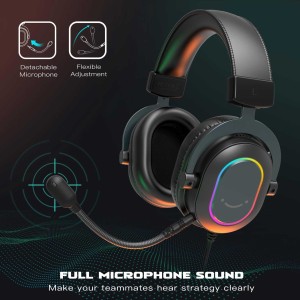 هدست گیمینگ فای فاین مدل AMPLIGAME H6 RGB